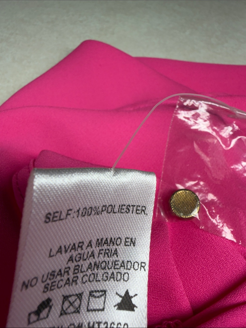 Chocolate Hot Pink Halter Camisole with Gold Chain Detail - Picture 5 of 5